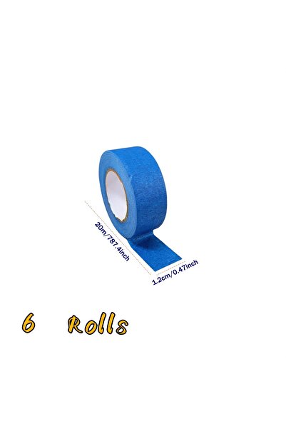 Choice 1.2cm 6 Rolls Blue Heavy Duty Outdoor Mounting Tape Double Sided Stron...