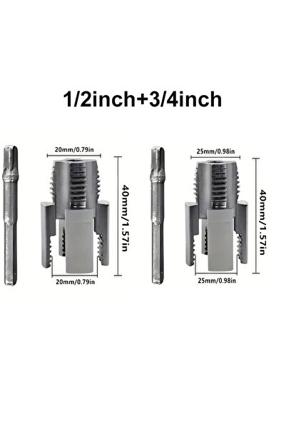 Choice For DN15-20 2PCS DN15 DN20 Pipe Threading Tool Hex Shank Mold Internal...