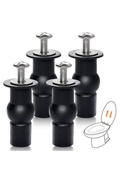 Choice 2pcs For Toilet Seat Screw Fitting 4-piece Set Universal Toilet Seat H...