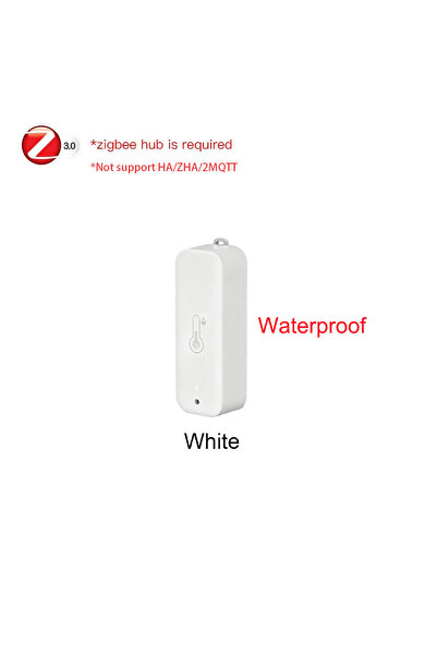 choice2 مستشعر تويا زيجبي أبيض مقاوم للماء لقياس درجة الحرارة والرطوبة، يعمل ...