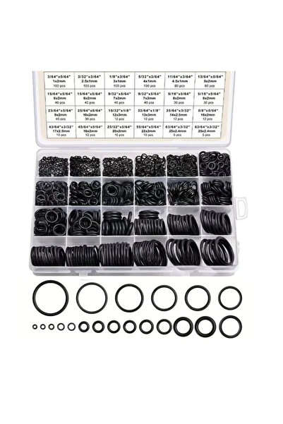 Choice طقم حلقات دائرية من النتريل مكون من 990 قطعة - مجموعة متنوعة من الحلقا...