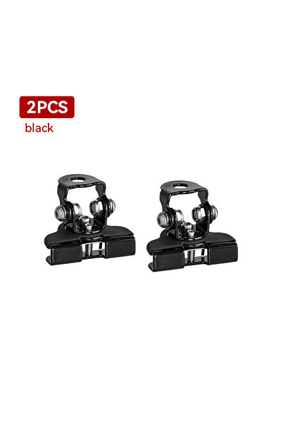 Choice قطعتان من دعامات تثبيت شريط إضاءة LED أسود، قاعدة كشاف قابلة للتعديل، ...