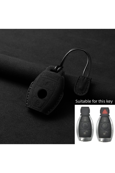 Choice1 2 Button) Leather 2 3 Butt Car Key Case Cover Fob For Mercedes Benz A...