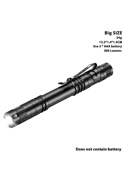 Choice مصباح يدوي LED صغير محمول بطول 13 سم، مزود بإضاءة بيضاء، مناسب لأطباء ...