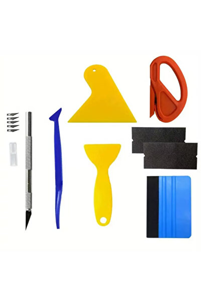 Choice طقم أدوات فينيل مكون من 14 قطعة (10/14 قطعة) - أدوات لتظليل نوافذ السي...