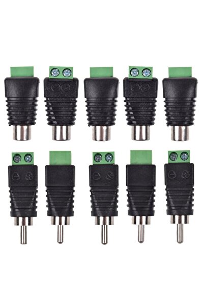 Choice 5 أزواج من محولات موصلات الصوت/الفيديو RCA ذكر وأنثى إلى موصلات طرفية ...