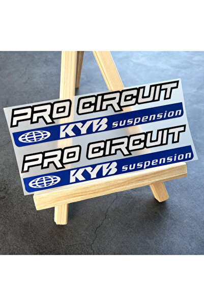 Choice6 ملصقات عاكسة زرقاء اللون بطول 16 سم (زوج واحد) من KYB Racing Suspensi...