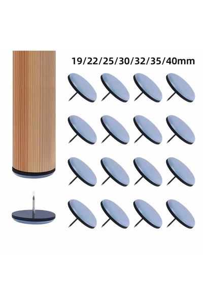 Choice 16PCS 25MM 16/19/22/25/32/38mm Table Chair Foot Sliders Round Furnitur...