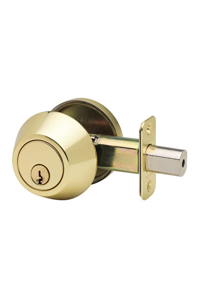 Choice Gold plating Copper Door Lock Cylinder Deadbolt Chrome Metal Dead Home...
