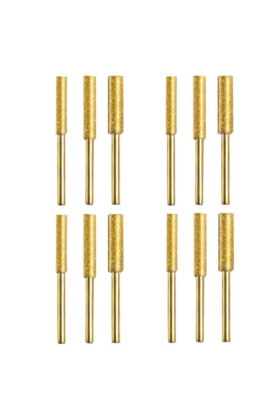 Choice مجموعة شحذ منشار كهربائي من الماس مكونة من 12 قطعة ذهبية، رأس شحذ من ا...