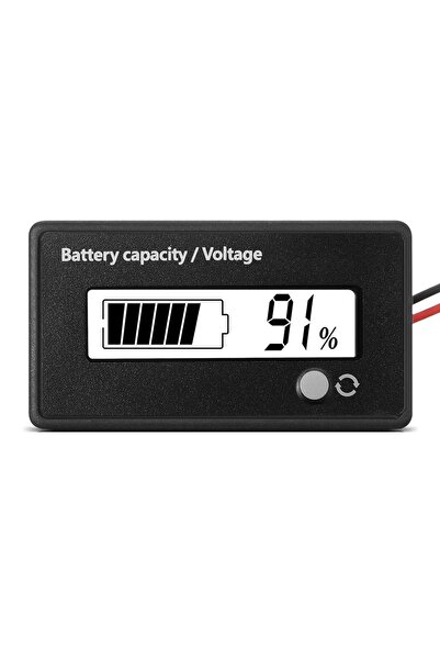 Choice مقياس جهد وسعة بطارية أبيض يعمل بتيار مستمر 12 فولت، 24 فولت، 36 فولت،...