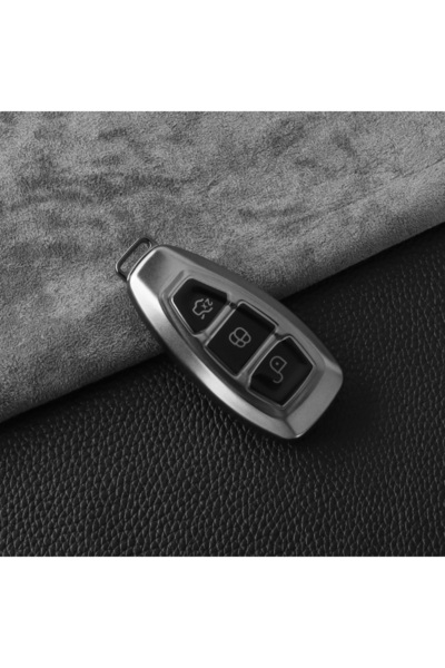 Choice1 غطاء مفتاح سيارة رمادي اللون من مادة TPU لسيارات فورد فيوجن 3 و4 ST، ...