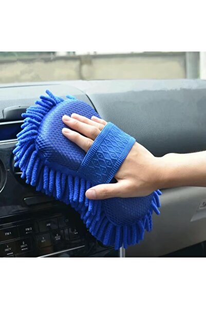 Choice إسفنجة غسيل سيارات زرقاء من الألياف الدقيقة، فرشاة تنظيف وتلميع السيار...