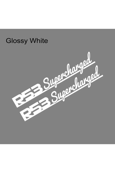 Choice ملصقان جانبيان للسيارة باللون الأبيض اللامع، قطعتان، ملصقات فينيل مقاو...