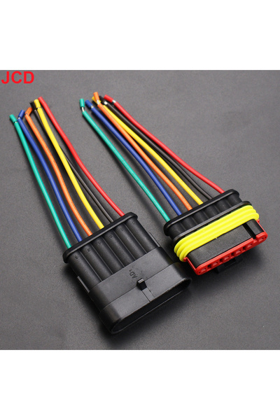 Choice3 موصل JCD ذو 6 دبابيس، مجموعة واحدة، موصل مقاوم للماء ذو ​​1/2/3/4 دبا...