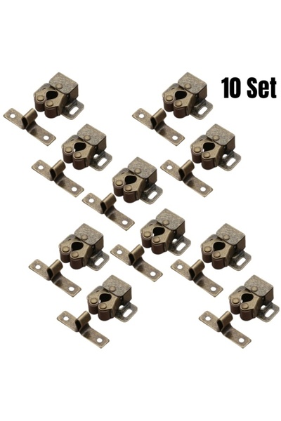 Choice مجموعة برونزية من 10 قطع (2/4/10 مجموعات) - مشابك أبواب خزائن الملابس،...