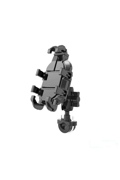 Choice حامل هاتف محمول يُثبّت على مقود الدراجة النارية، مزود بوحدة امتصاص الص...