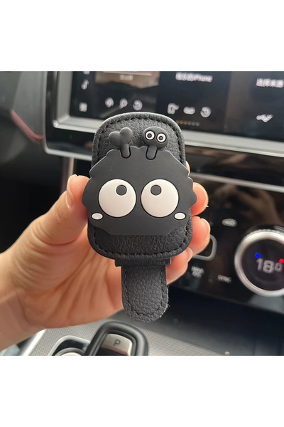 choice2 مشبك نظارات سيارة أسود اللون، رف تخزين نظارات السيارة، متعدد الوظائف،...