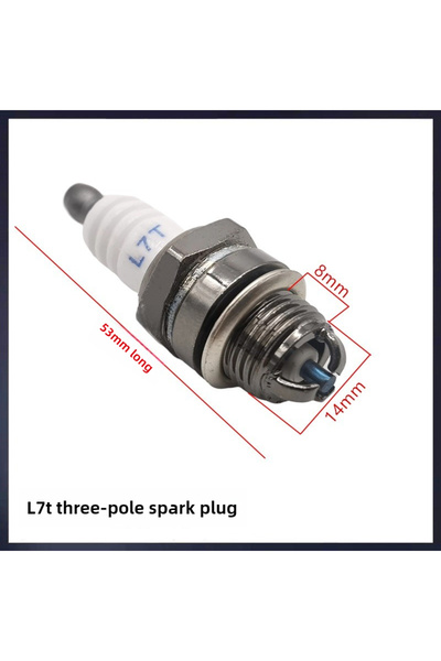 Choice WHITE Three-sided Pole Spark Plug L7T 2 Stroke For Gasoline Chainsaw a...