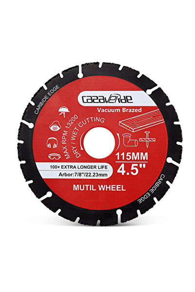 Choice1 قرص قطع دائري متعدد الأغراض أحمر اللون بقطر 22.23 مم - 115 مم - قطعة ...