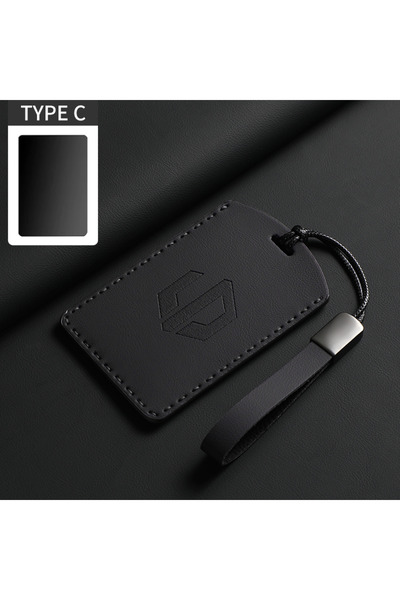 Choice5 غطاء مفتاح السيارة الأصلي من الجلد بلون السيارة C6، متوافق مع جهاز ال...