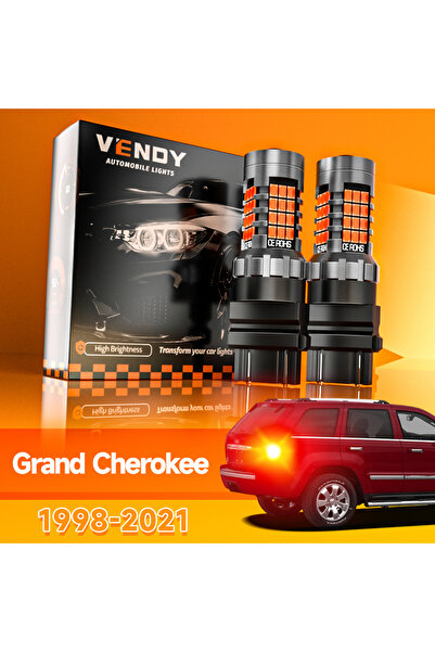 Choice قطعتان من مصابيح الفرامل LED لسيارات جيب جراند شيروكي موديلات 1998-202...