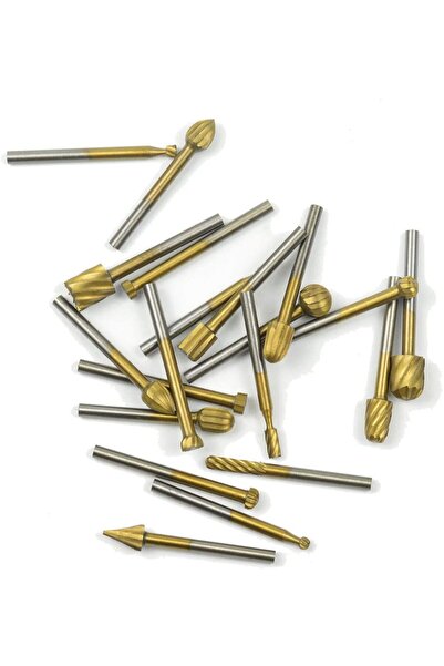 Choice مجموعة من 20 قطعة من رؤوس مثقاب الخشب الذهبية مقاس 3 مم، متوافقة مع مل...