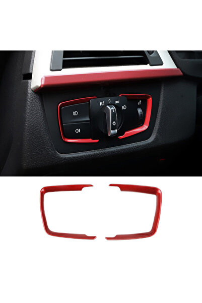 Choice1 ملصق تزيين إطار مفتاح ضبط مصابيح السيارة الأمامية من مادة ABS باللون ...