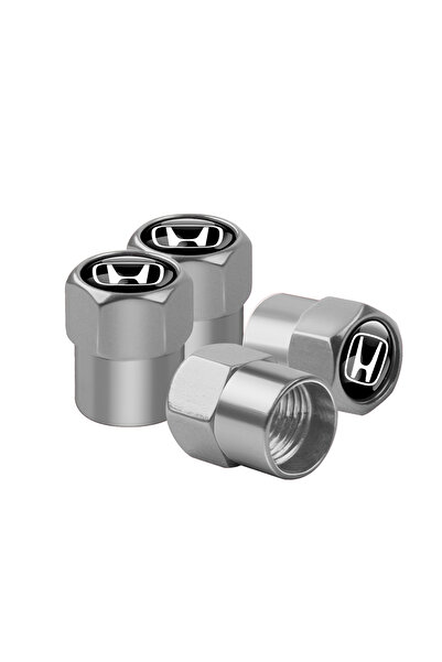 Choice3 أغطية صمامات إطارات سيارات هوندا 6J فضية - 4 قطع، أغطية صمامات إطارات...