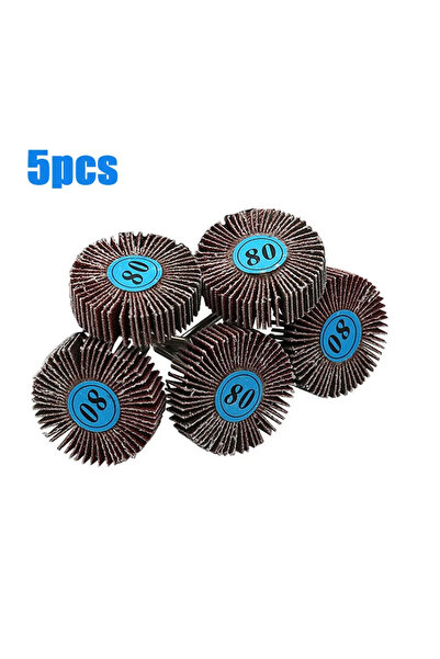 Choice 5pcs 5/10pcs Louver 80 Grit Grinding Sanding Sandpaper Flap Wheel Disc...