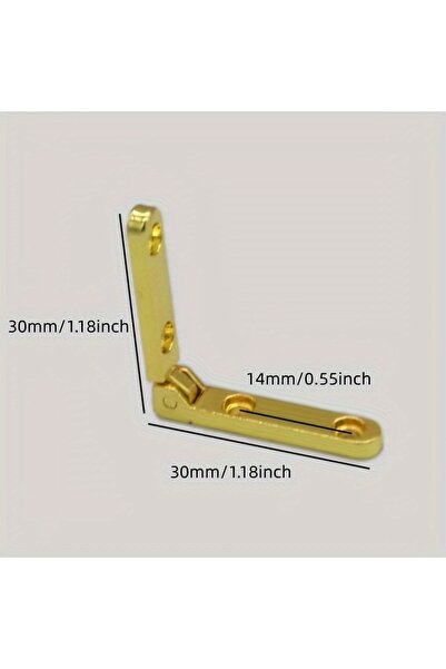 Choice Golden-10Pcs 10Pcs Metal Supporting Hinges for Wooden Box Seven-charac...