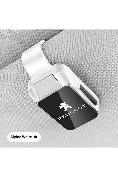 Peugeot حامل نظارات أبيض للسيارة، مناسب لسيارات 208، 3008، 308، 2008، 207، 10...