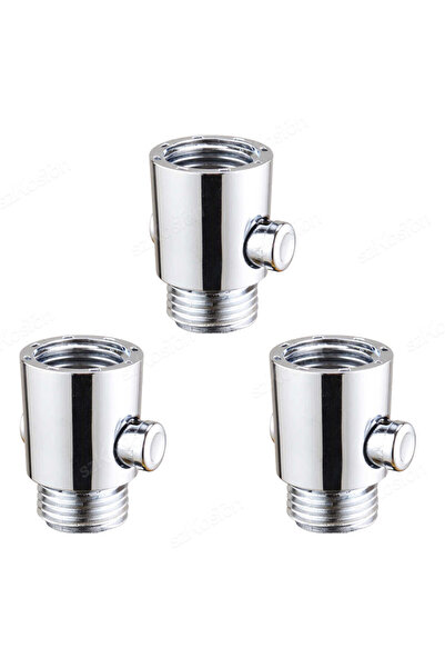 Choice1 3 قطع مفتاح تحكم رأس الدش، صمام إيقاف، رأس دش يدوي، بخاخ بيديه، أنبوب...