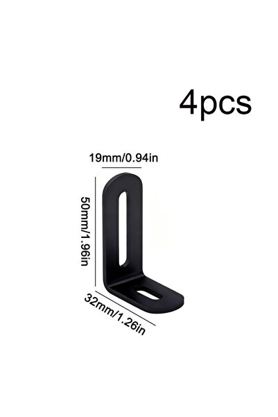 Choice 50 مم، 4 قطع، دعامة زاوية قابلة للتعديل من الفولاذ المقاوم للصدأ، معدن...