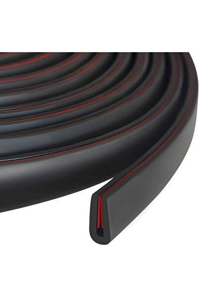 Choice4 2.4 مم، 3 أمتار، أسود، قطعة واحدة، واقي حواف مرن ذاتي اللصق على شكل ح...