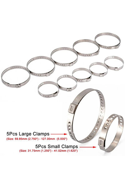 Choice1 10 قطع، 5 مجموعات، طقم مشابك غطاء مفصل CV قابل للتعديل 30/10، مصنوع م...