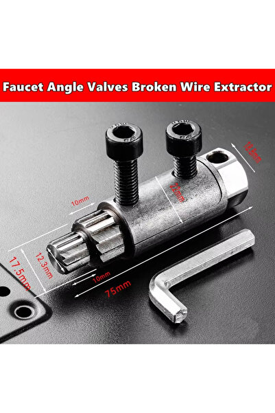 Choice صمامات زاوية صنبور فضية عالمية، أداة إزالة المسمار التالف، سلك منزلق م...