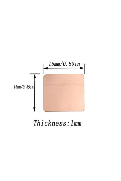 Choice10 5 قطع من وسادات التبريد حراري لأجهزة الكمبيوتر المحمولة، مقاس 15 مم ...