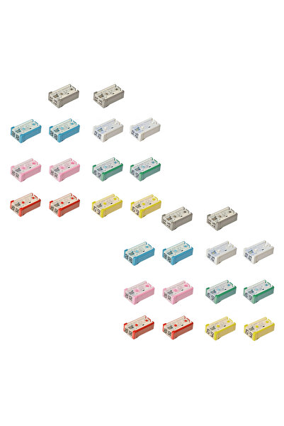 Choice 28pcs 14/28Pcs Slotted Car 15A 20A 25A 30A 40A 50A 60A 32V Mini Shape ...