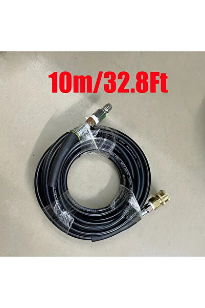 choice2 خرطوم غسيل بالضغط بطول 10 أمتار (32.8 قدم) أو 20 مترًا، مزود بوصلة سر...