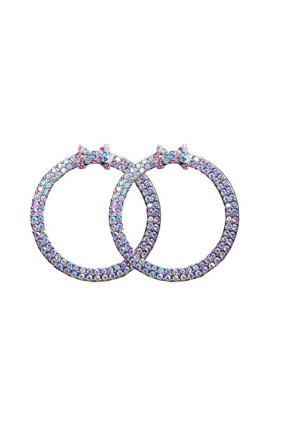 Choice قطعتان بلونين، قطعة واحدة من زر تشغيل السيارة مزين بفيونكة مرصعة بأحجا...