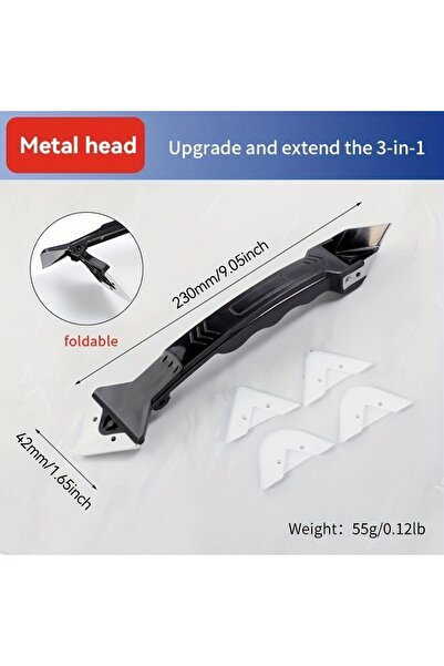 Choice طقم أدوات سيليكون 3 في 1، مزيل سيليكون ستانلس ستيلهيد، وأداة تشطيب مان...