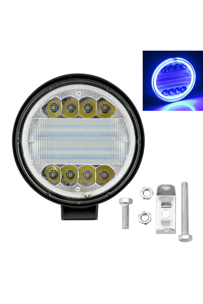 Choice مصباح أمامي دائري أزرق اللون، بتصميم عيون الملاك، مناسب لسيارات الدفع ...