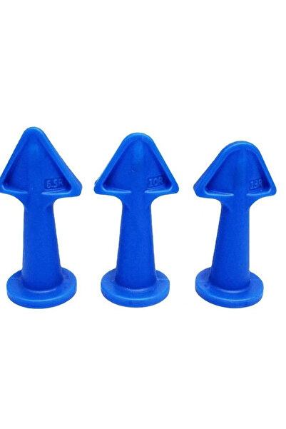 Choice1 As Shown Blue 3pcs/set Multi-functional Silicone Sealant Nozzle Scrap...