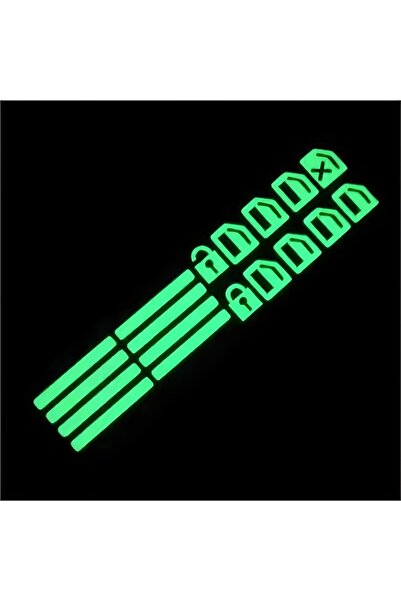 Choice مجموعة من 18 قطعة من أزرار وظائف السيارة باللون الأخضر الفلوري، ملصقات...