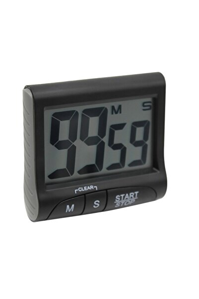 Choice مؤقت رقمي متعدد الوظائف بشاشة LCD سوداء بدون بطارية، تصميم بسيط، مؤقت ...