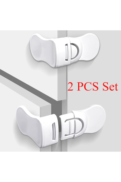 Choice قطعتان من مشبك أمان الأطفال المضاد للقرص، ذاتي اللصق، متعدد الاستخداما...