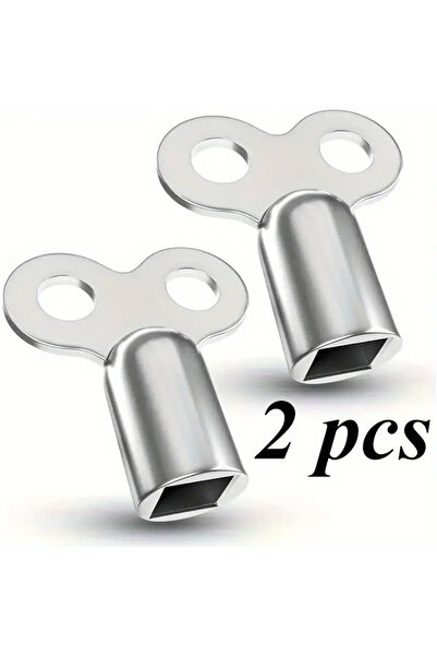 Choice 2pcs 2-Pack Zinc Alloy Radiator Key with EU Standard Threads, for Blee...