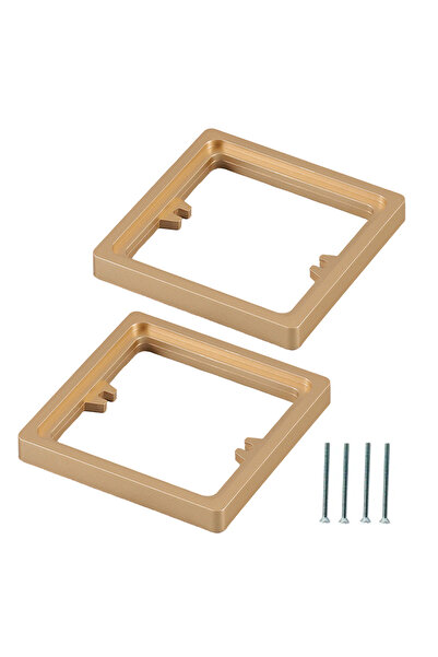 Choice لوحة جدارية ذهبية مكونة من قطعتين لتزيين مفاتيح الإضاءة، فاصل مقبس واح...