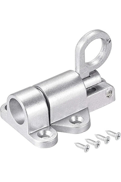 Choice4 مزلاج زنبركي أوتوماتيكي من سبائك الألومنيوم الفضية، مزلاج أسطواني ذات...